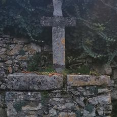 Catholic church building, wayside cross