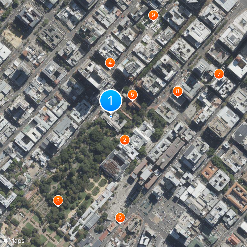 National Library of South Africa Kaart