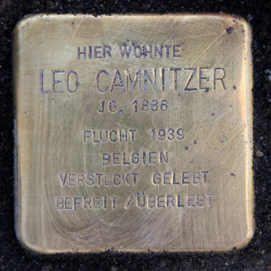 Stolperstein en memoria de Leo Camnitzer
