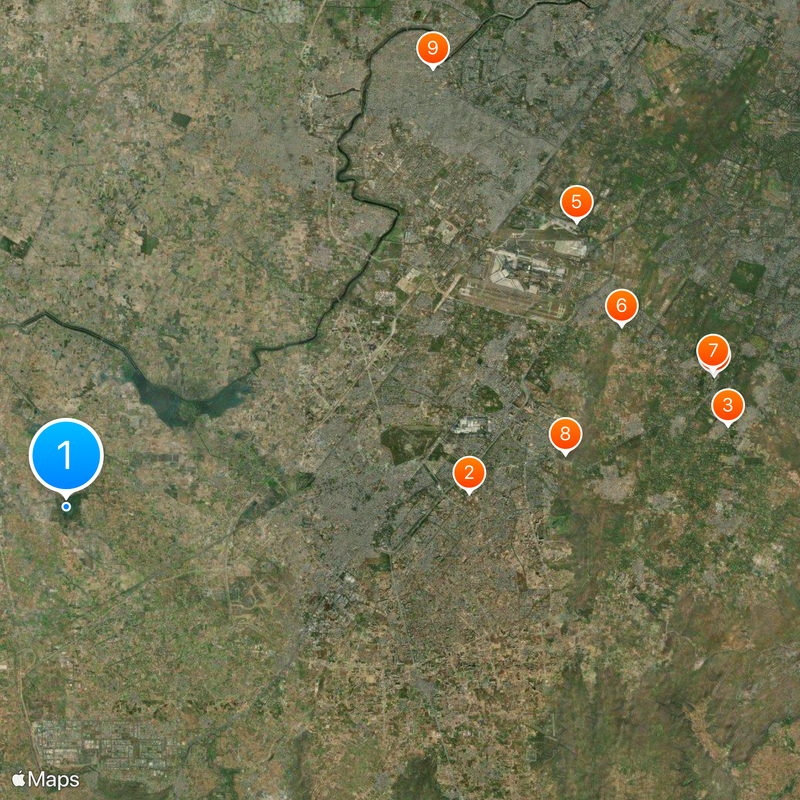 Sultanpur National Park Map