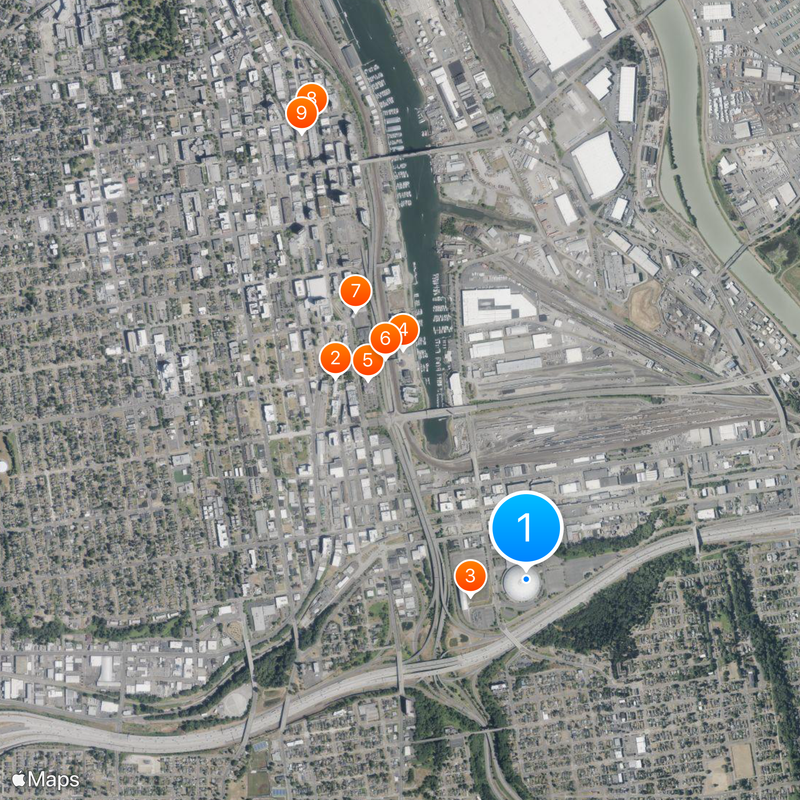 Tacoma Dome Map