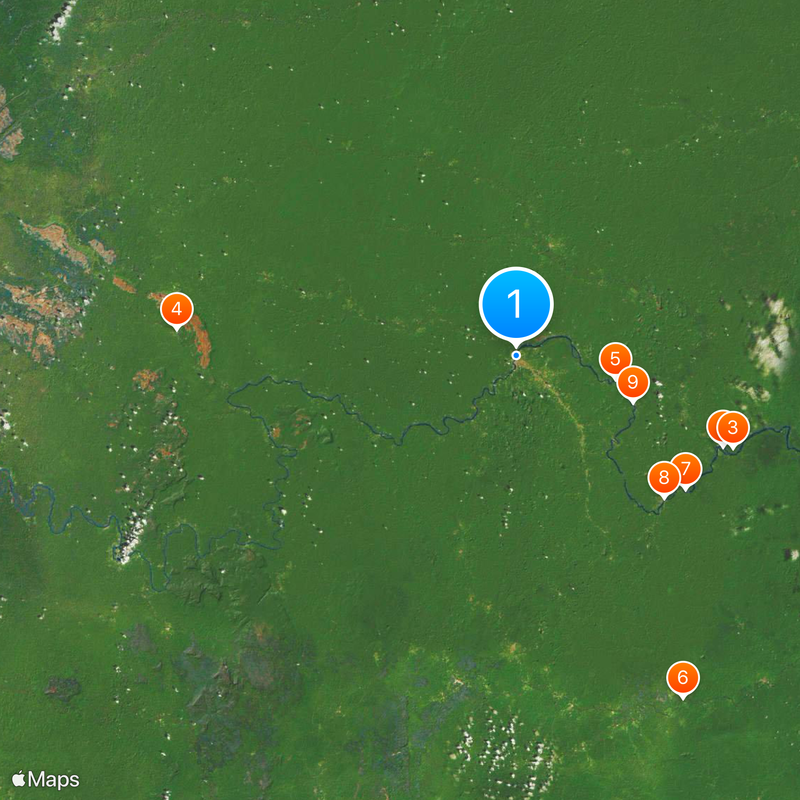 Mitú Map