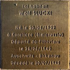 Stoleperstein à la mémoire de Wolf Slucki