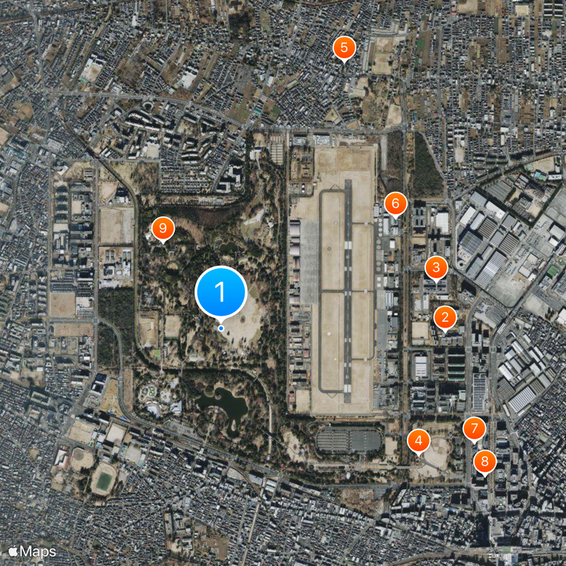 Shōwa Memorial Park Kaart