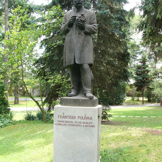 Statue of František Polívka in Olomouc