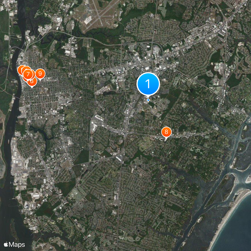 University of North Carolina Wilmington Map