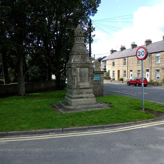 Memorial Fountain At Junction With Road To Ford