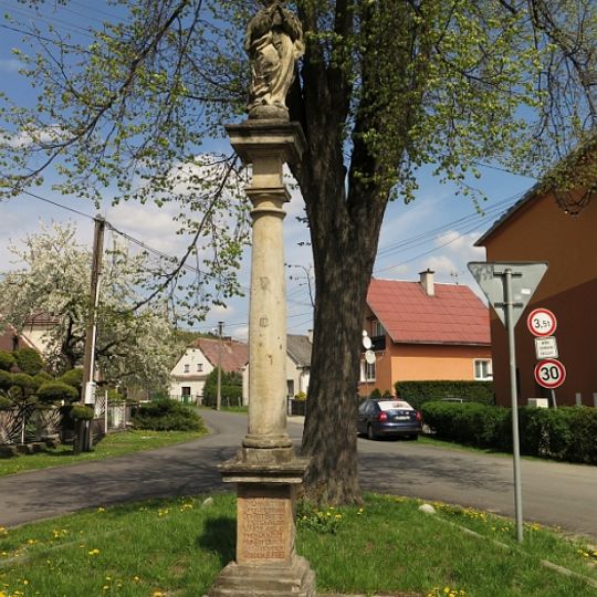 Sloup se sochou Panny Marie