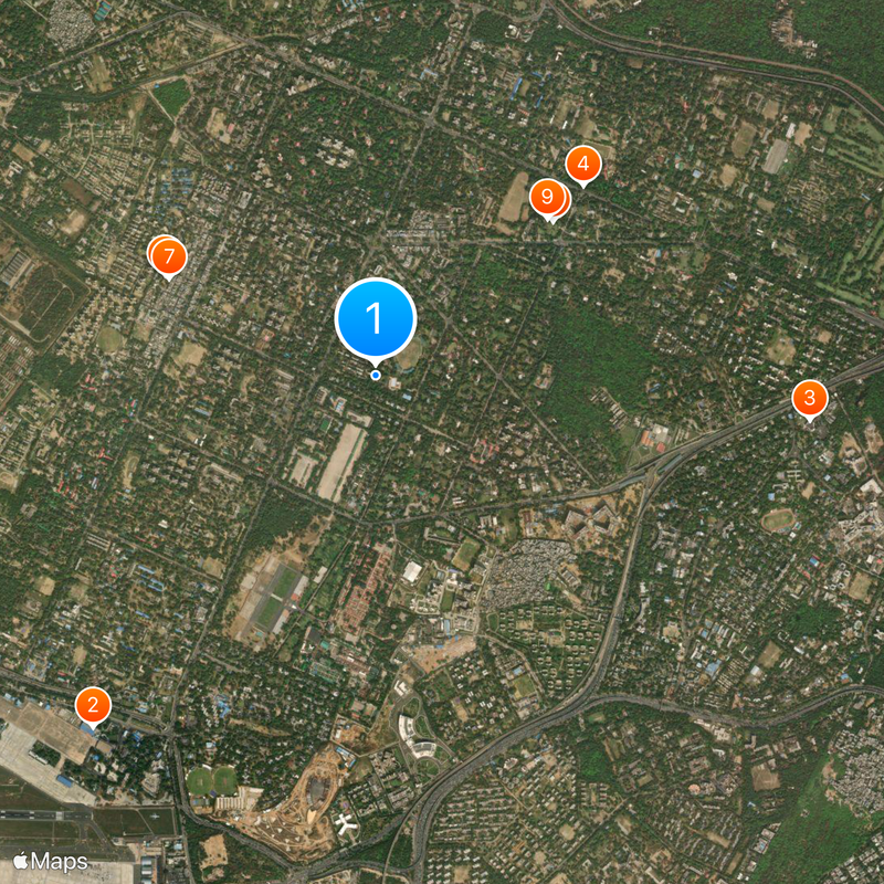 Delhi Cantonment Mappa