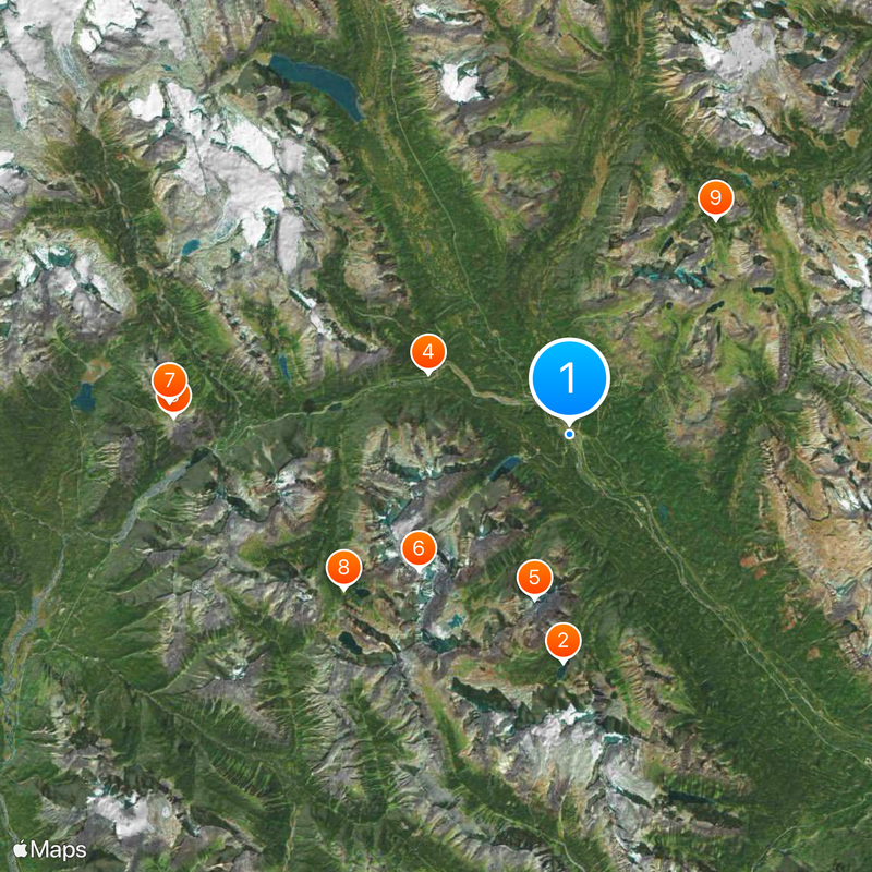 Lake Louise Map