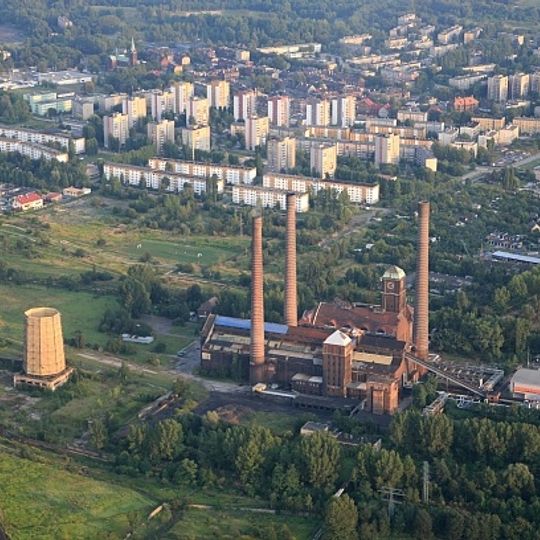 Najbliższe otoczenie elektrociepłowni Szombierki