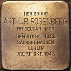 Stolperstein dedicated to Arthur Rosenberg