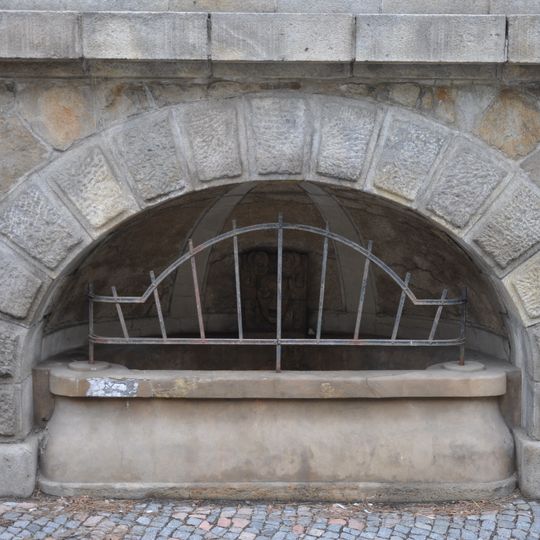 Fountain in the staircase of ZŠ Štáflova
