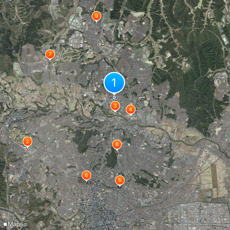 Izumi-ku, Sendai Carte