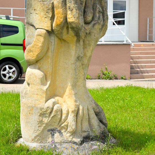 Sculpture by the train station Nepomuk