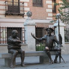 Bench of Don Quijote and Sancho Panza in Alcalá de Henares