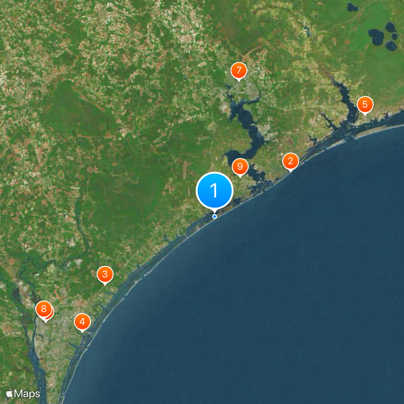 Topsail Island Map