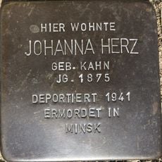Stolperstein dedicated to Johanna Herz