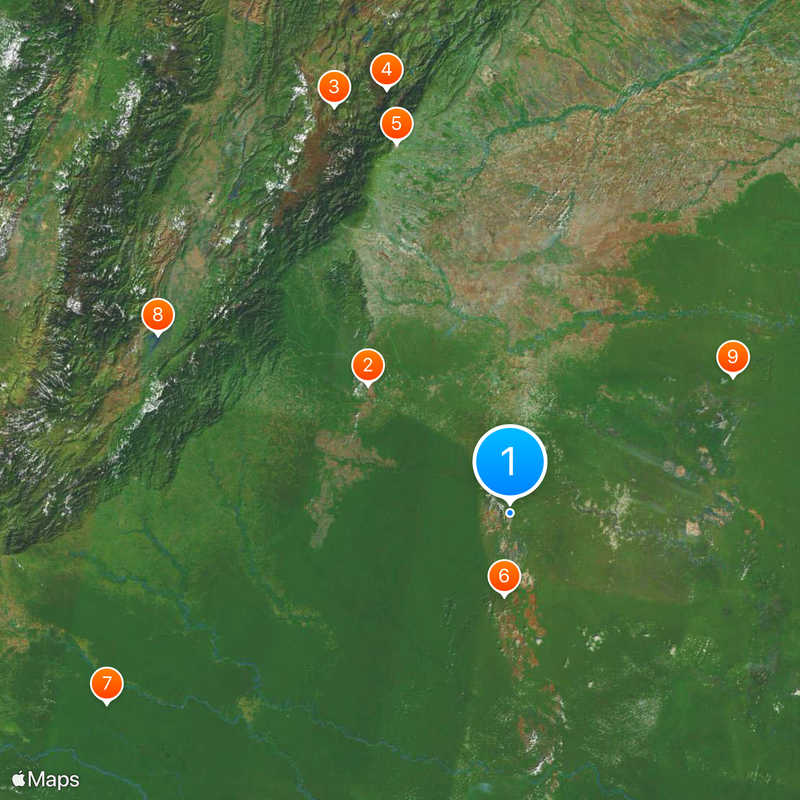 Serranía de Chiribiquete Map
