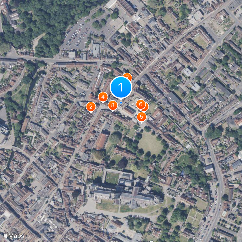 The King's School Canterbury Map