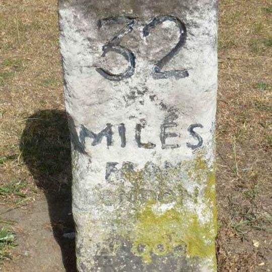 Milestone, North Road, Stevenage near jct with Whitney Drive