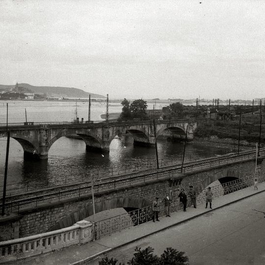 Euskotren bridge over the Bidasoa