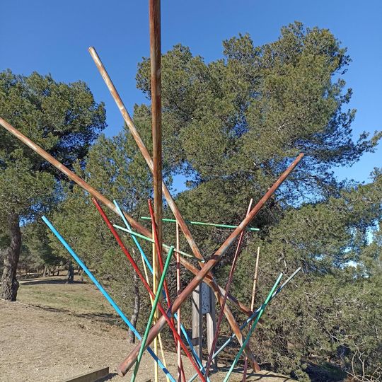 Escultura filtrebicicletes