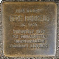 Stolperstein dedicated to Gerd Hamkens
