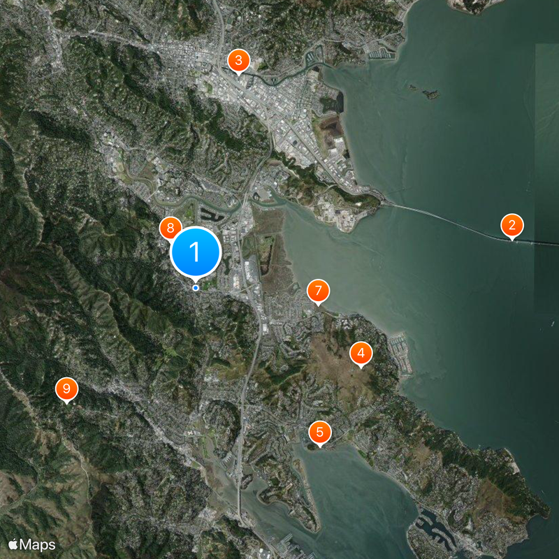 Corte Madera Map