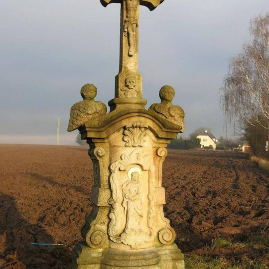 Kříž na rozcestí ulic Královédvorská a Na Žižkově v Jaroměři