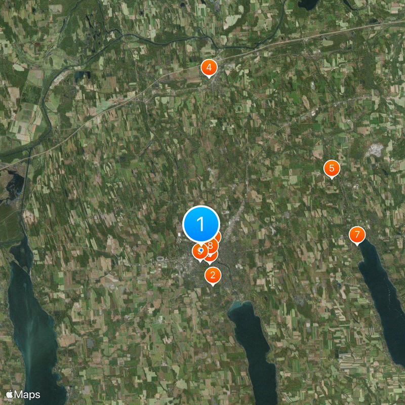 Établissement correctionnel d'Auburn Carte