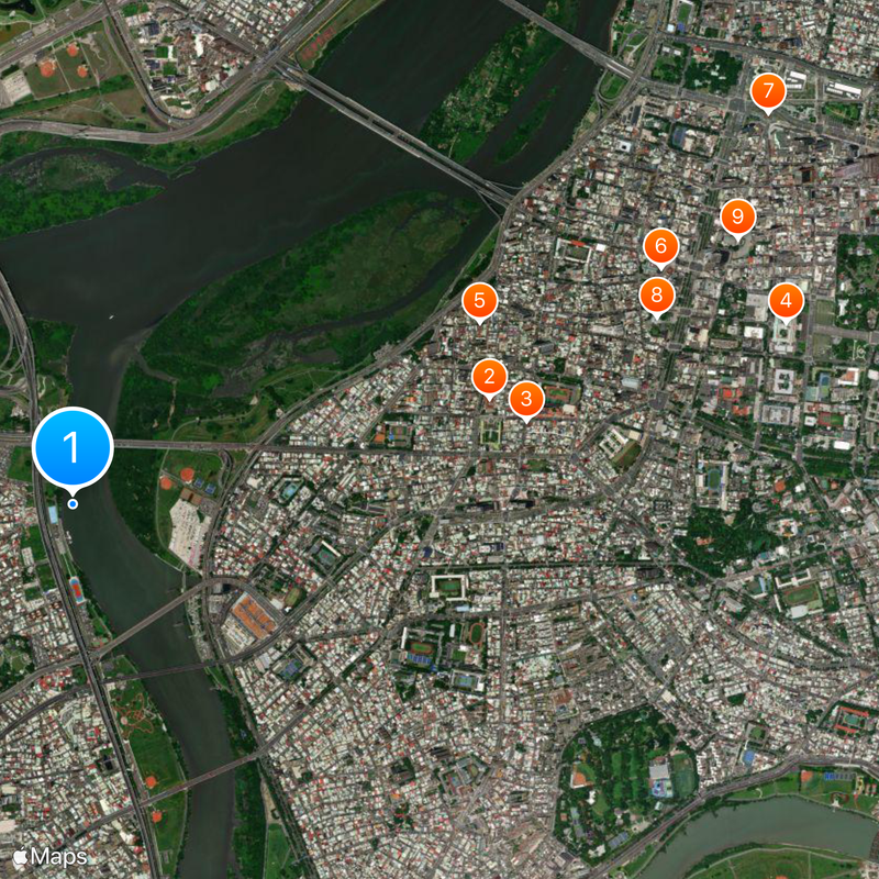 Wanhua District Mapa