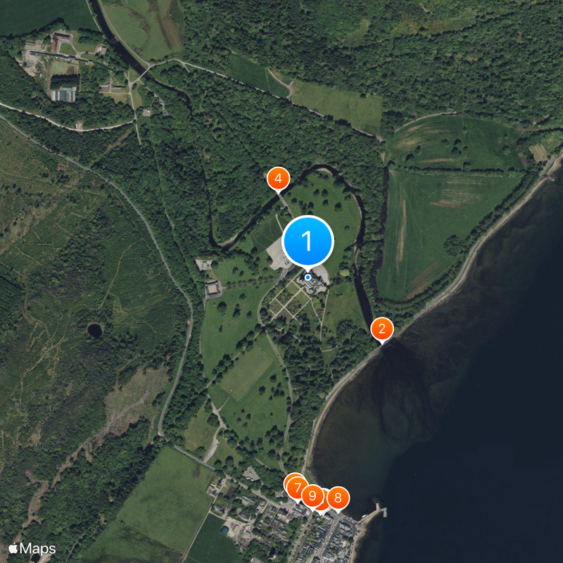 Château d'Inveraray Carte