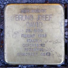 Stolperstein en memoria de Bruno Josef David