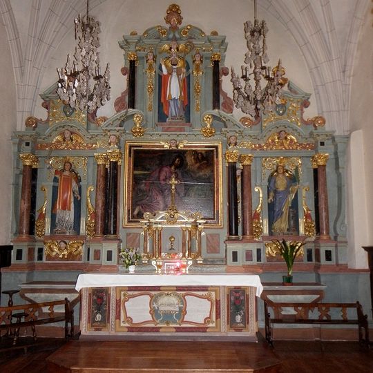 Retable du maître-autel de l'église Saint-Melaine de Cornillé