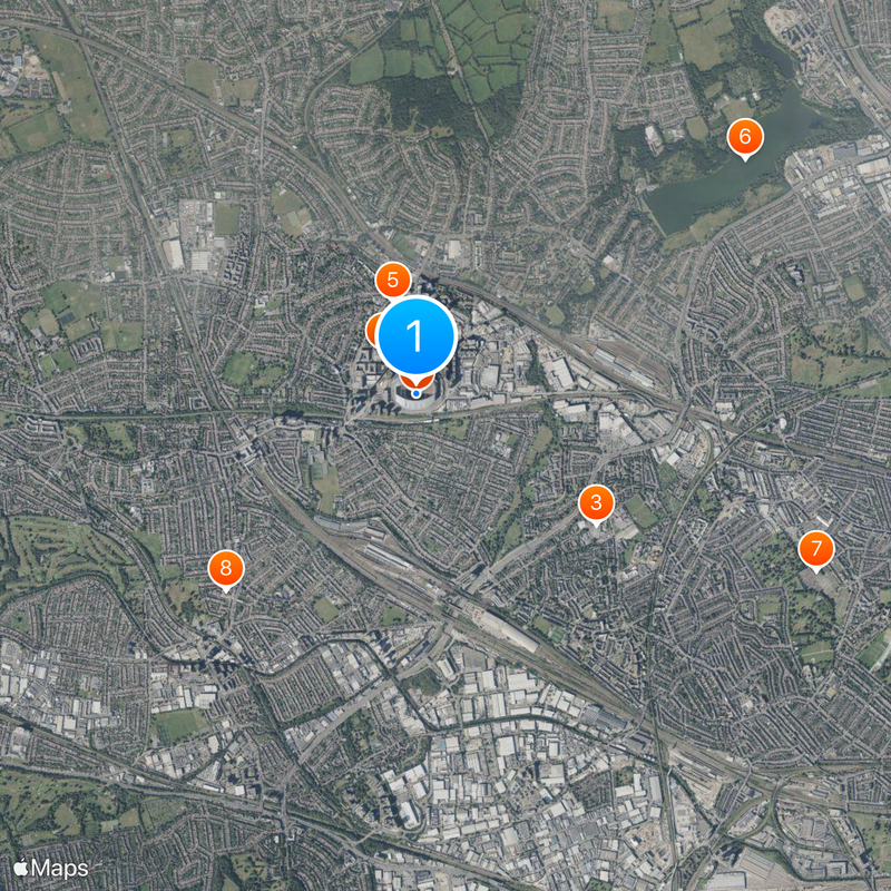 Estádio de Wembley Mapa
