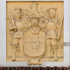 Coat of arms (Saint Nicolas cathedral, České Budějovice)