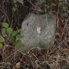 Milestone, E of milepost at Sugwas Pool