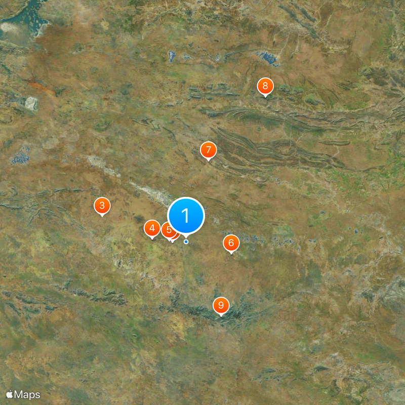 Geschichte Australiens Karte