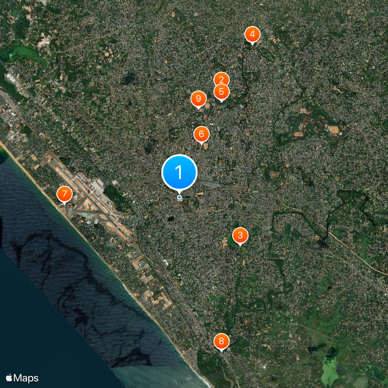 Padmanabhaswamytempel Kaart