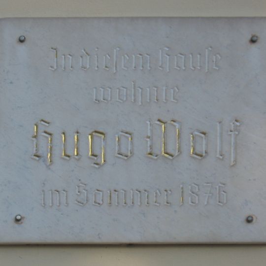 Gedenktafel für Hugo Wolf