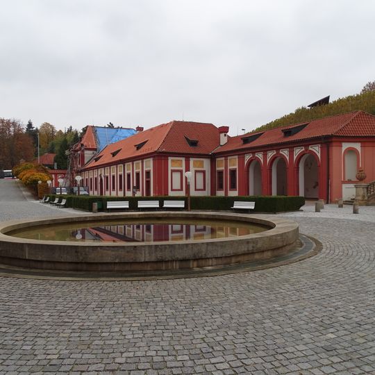 North fountain at Troja Castle