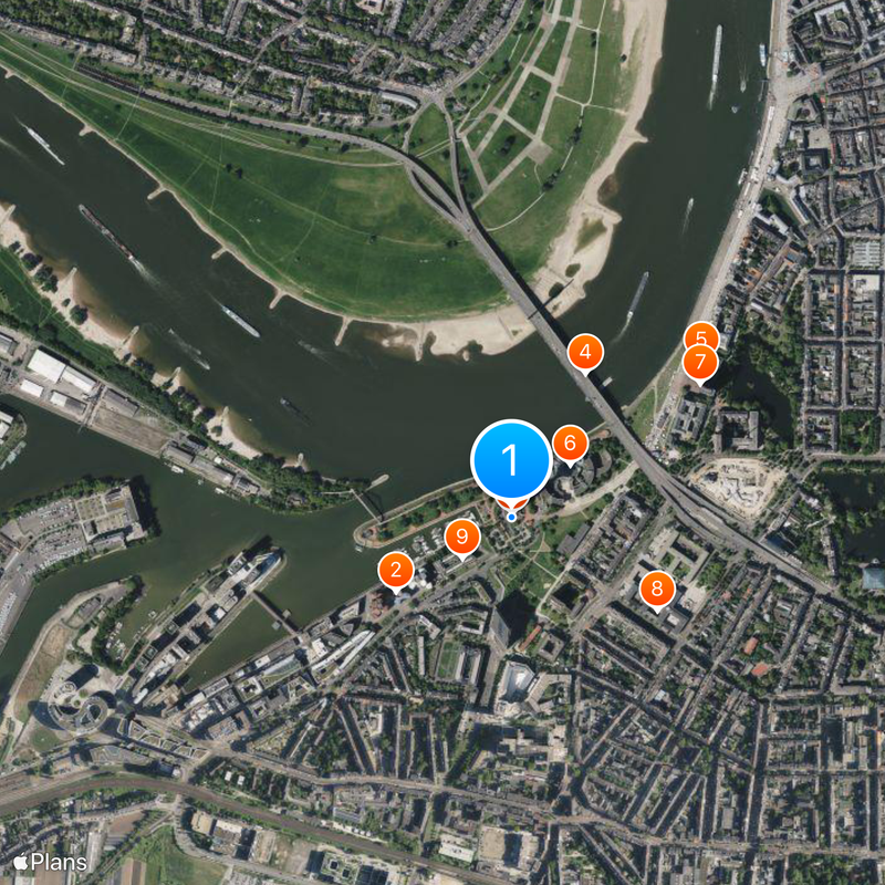 Rheinturm Düsseldorf Carte