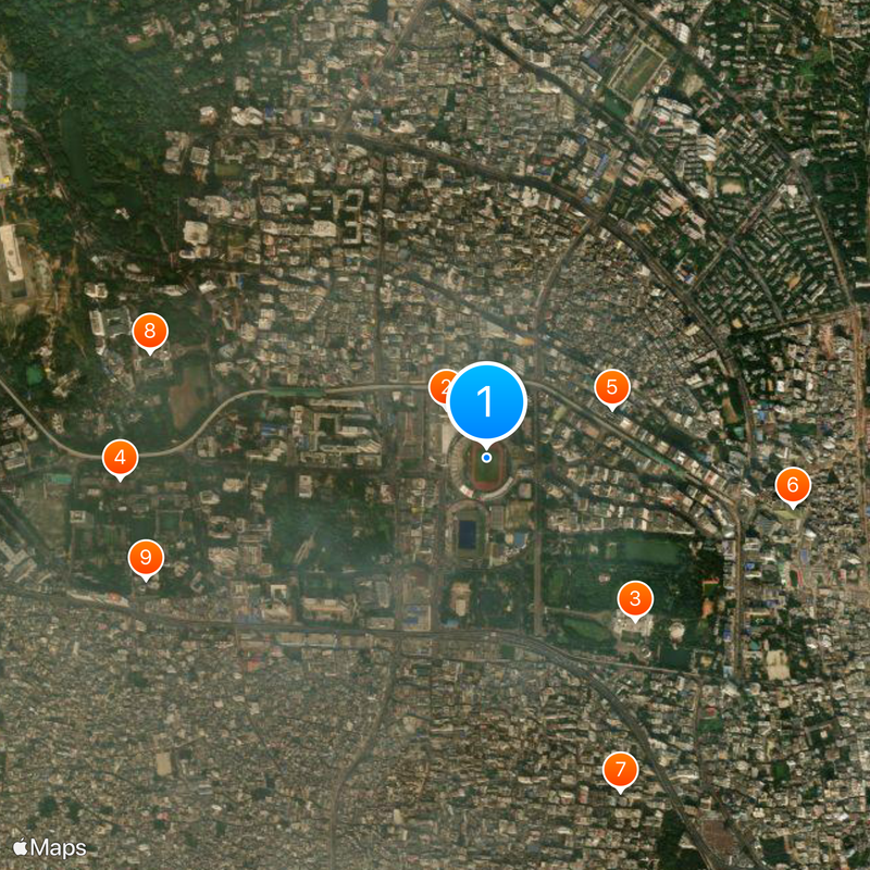 National Stadium, Dhaka Map