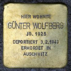 Stolperstein en memoria de Günter Wolfberg