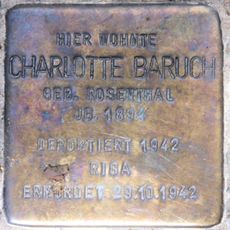 Stolperstein dedicated to Charlotte Baruch