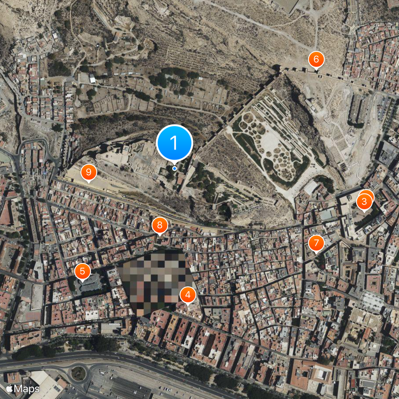 Alcazaba y Murallas del Cerro de San Cristóbal Map