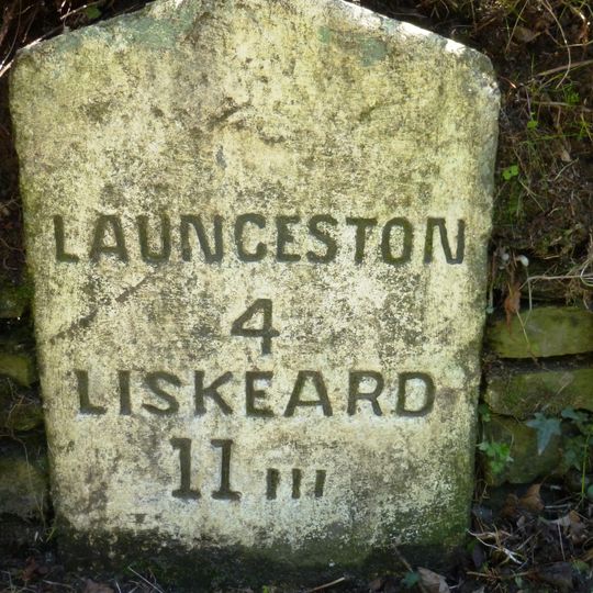 Milestone 25 Metres To East Of Trelaske Lodge