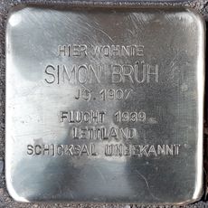 Stolperstein en memoria de Simon Brüh