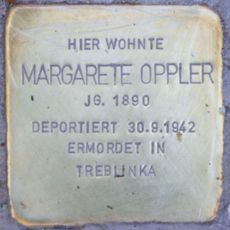 Stolperstein en memoria de Margarete Oppler
